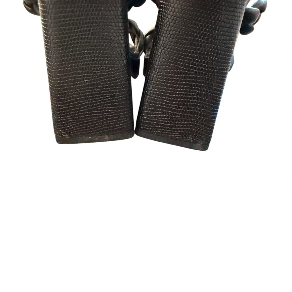 Dolce Vita Paily Braided Slide Sandal Black Heeled Sandals